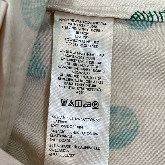 Anthropologie Maeve Colette Skirt Mini Edition Size S Seashell Print EUC - Picture 13 of 14